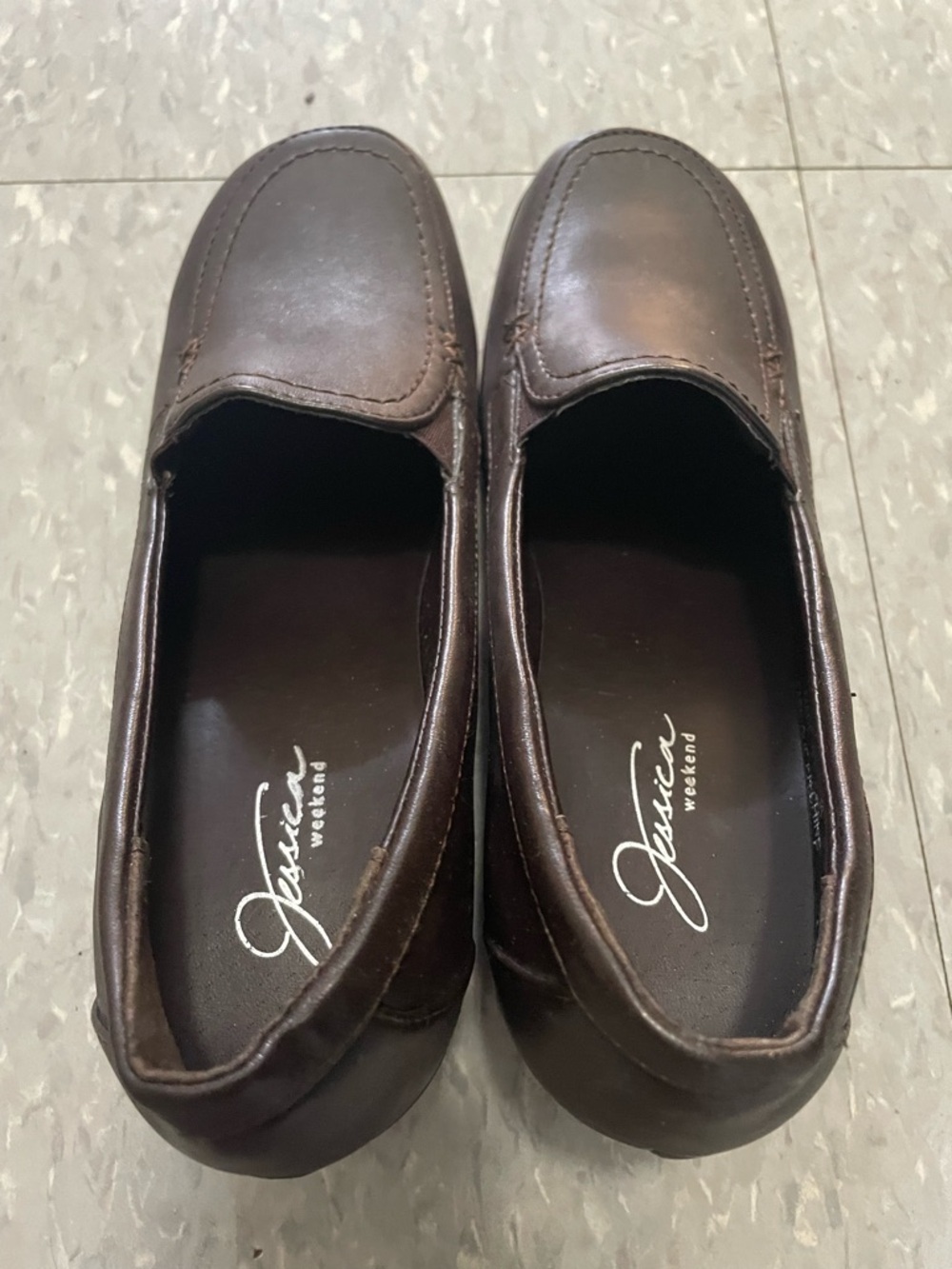 Size 6 Jessica Wedge Heel Loafers - Picture 2 of 3